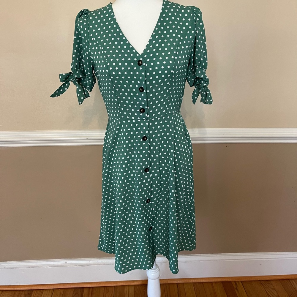 Green Polka Dot Dress